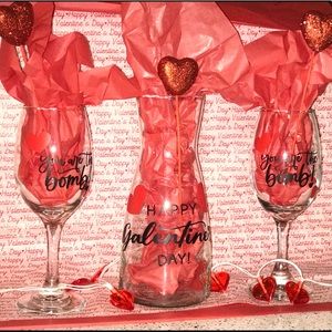 Galentine’s Day mimosa/wine set